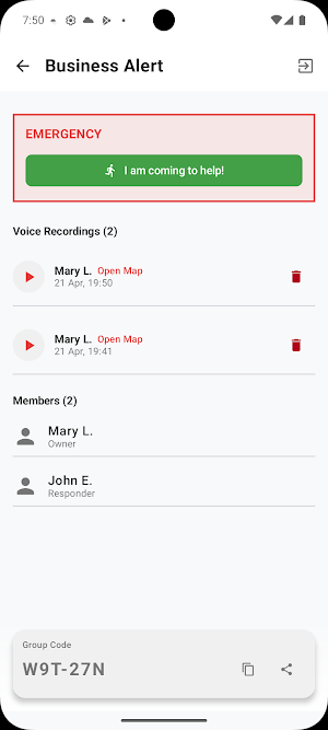 Group Alert SOS Screenshot 3