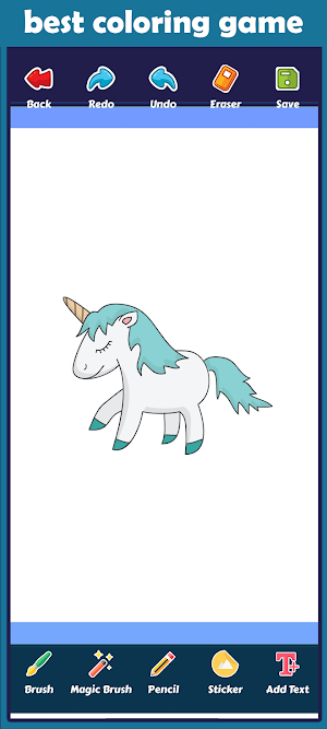 mermaid Unicorn coloring book Screenshot 3