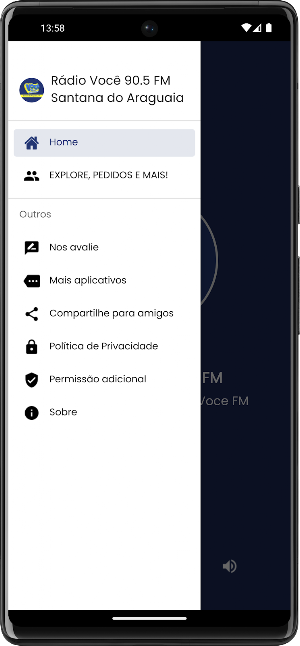 Rádio Você 90.5 FM Santana PA Screenshot 3