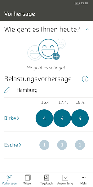 Husteblume - die Allergie-App der Techniker Screenshot 0