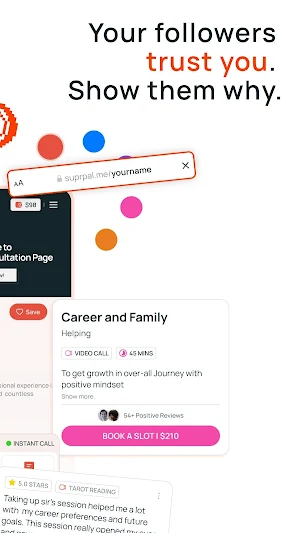SuprPal: Link-in-Bio for calls Screenshot 1