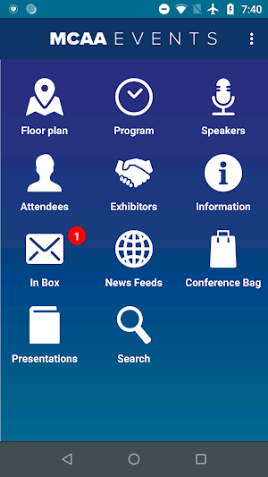 MCAA Events Screenshot 1