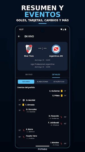 FUTARG: Partidos de Hoy Screenshot 2