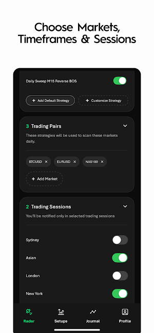 SetupRadar: Trading Alerts Screenshot 1