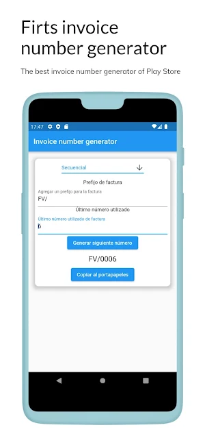 Invoice Number Generator Screenshot 0