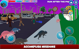 Raccoon Adventure: City Simulator 3D Screenshot 1