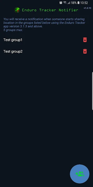 Notifier for Enduro Tracker Screenshot 2
