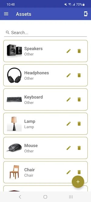 Asset Registry Screenshot 1