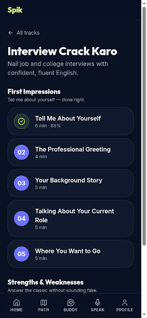 Spik: English Speaking App Screenshot 2