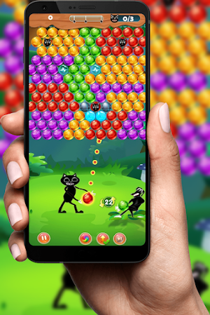 Cartoon Cat Bubble Shooter Screenshot 2