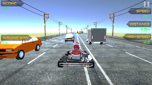 Traffic Go Kart Racer 3D Screenshot 0