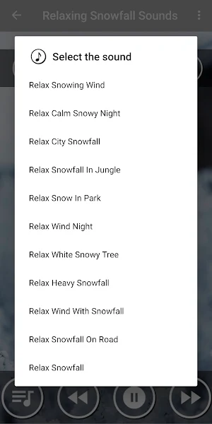 Relaxing Snowfall Sounds : Relaxing Winter Music Screenshot 1