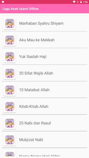 Lagu Anak Islami Offline Screenshot 1