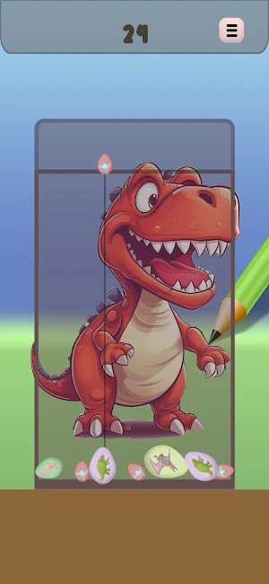 Drop and connect dinosaur eggs Screenshot 0