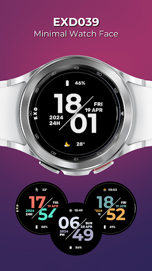 EXD039: Minimal Watch Face Screenshot 0
