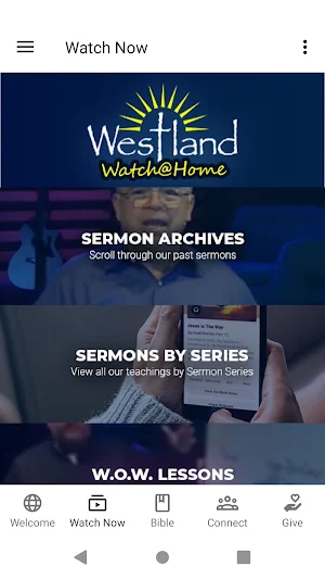 Westland Baptist Church Screenshot 1
