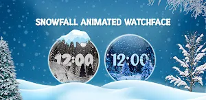 Animated Snowfall Watch faces Screenshot 2