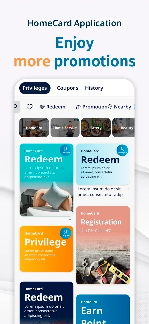 HomeCard Application Screenshot 2