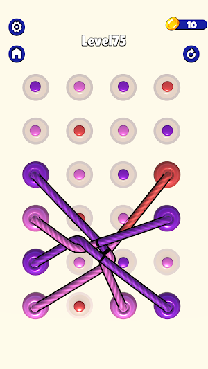 Rope Tangle Color Sort Screenshot 1