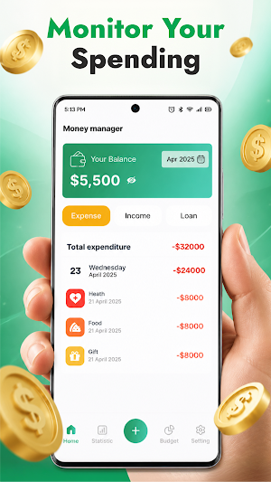 Money Expense Tracker Screenshot 0