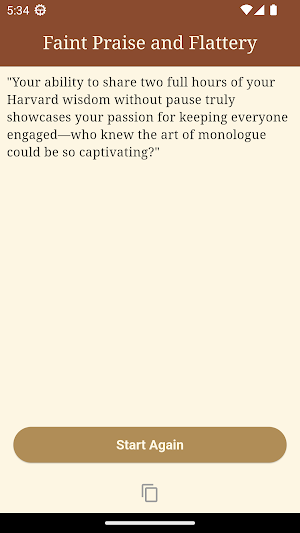Faint Praise and Flattery Screenshot 1