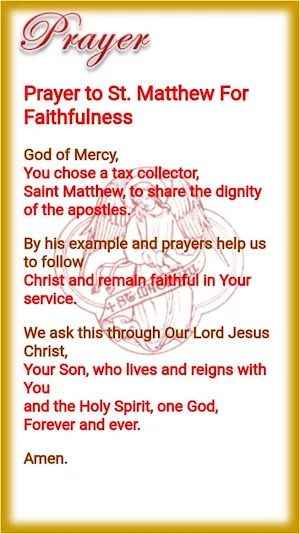 Saint Matthew Devotion Screenshot 3