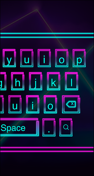 Neon Led keyboard - Retro topic Screenshot 1