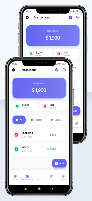 Daily Expense & Budget Tracker Screenshot 1