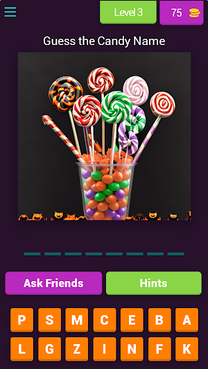 Halloween Candy Quiz Game Screenshot 2