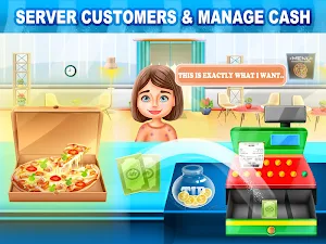 Pizza Restaurant Cashier: Fast Food Maker Games Screenshot 3