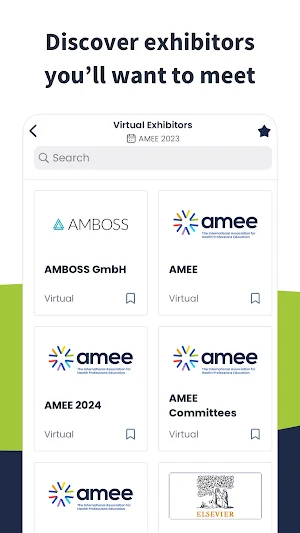 AMEE Events Screenshot 2