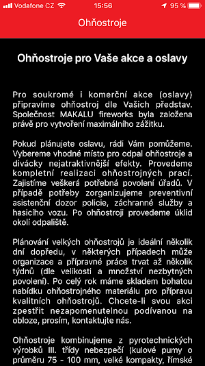 Ohňostroje Screenshot 2