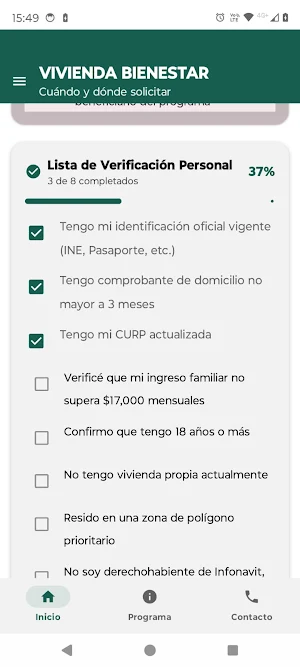 Apoyo Vivienda info Screenshot 2