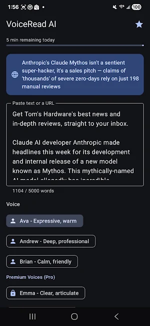 VoiceRead AI: PDF to Audio Screenshot 0
