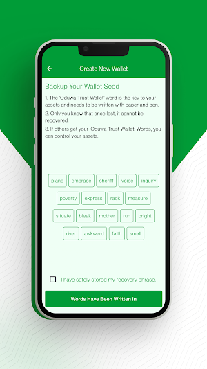 Oduwa Trust Wallet Screenshot 1
