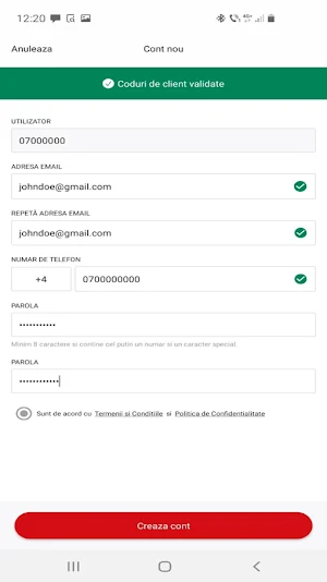 MyScan ProCredit Bank Romania Screenshot 1