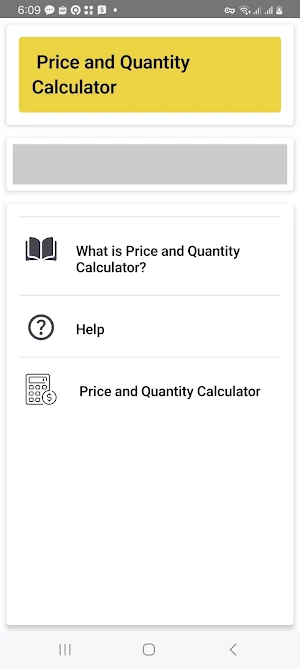 Price and Quantity Calculator Screenshot 0