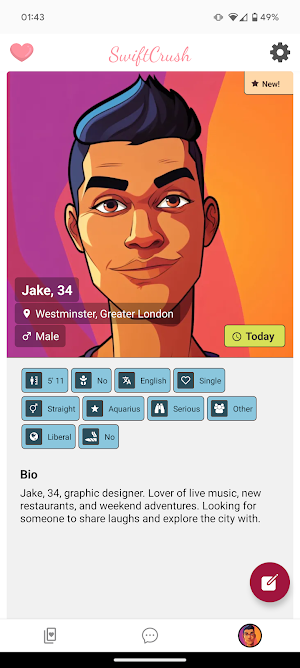 SwiftCrush Dating Screenshot 2