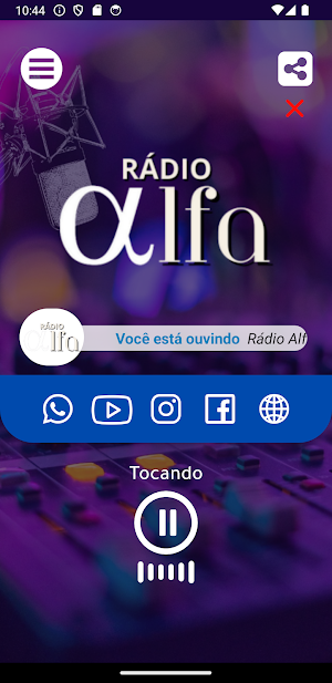 Rádio Alfa Web Screenshot 1