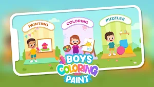 Boys Coloring Games & Paint Screenshot 0