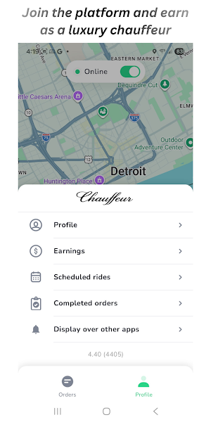 LLUX Chauffeur Screenshot 0