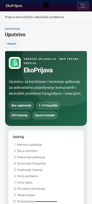 EkoPrijava Screenshot 1