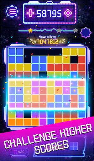 Punk Block Puzzle-Neon Classic Screenshot 0