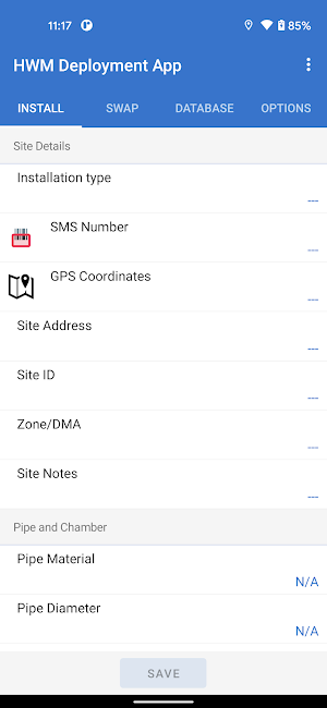 HWM Deployment App Screenshot 1