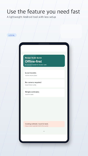 Recipe Scale Quick Screenshot 2