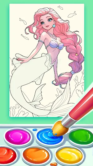 Princess Fantasy Coloring Screenshot 1