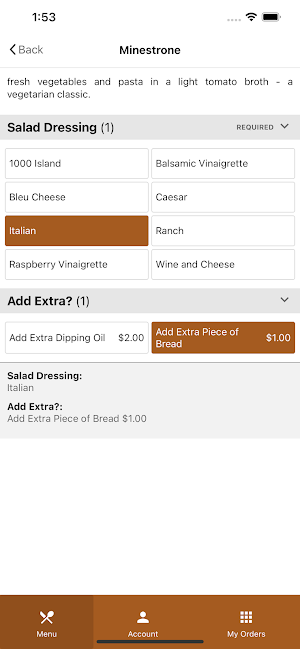 Tavolo Italian Ristorante Screenshot 2