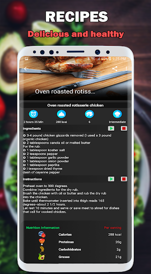 Nutrition and Fitness Coach: Diets and Recipes Screenshot 3