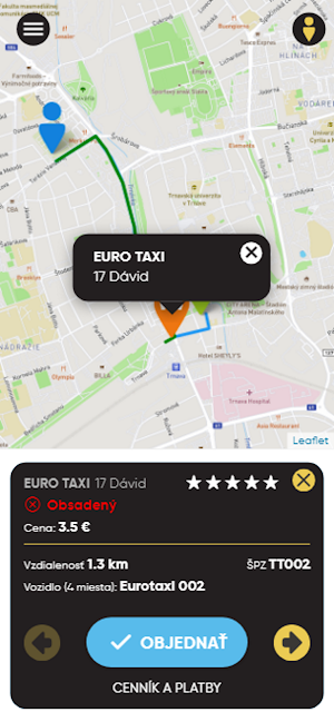 Eurotaxi Trnava Screenshot 2