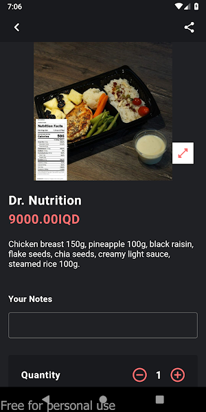 Dr Nutrition Diet Food Screenshot 1